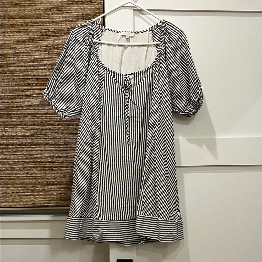 Striped A-line dress NWOT
